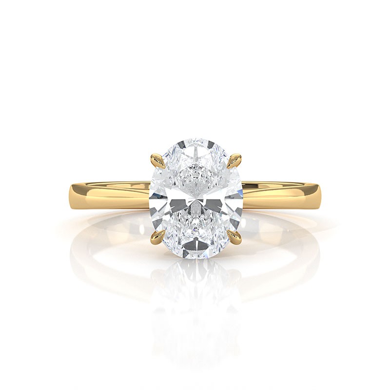  diamond Ring 18k Gold Yellow