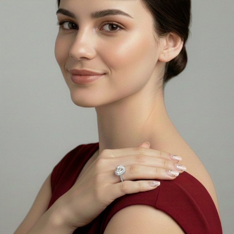  diamond Ring 14k Gold White