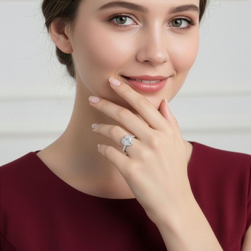  diamond Ring 14k Gold White