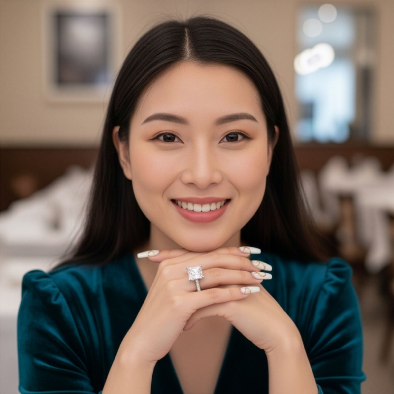  diamond Ring 14k Gold White