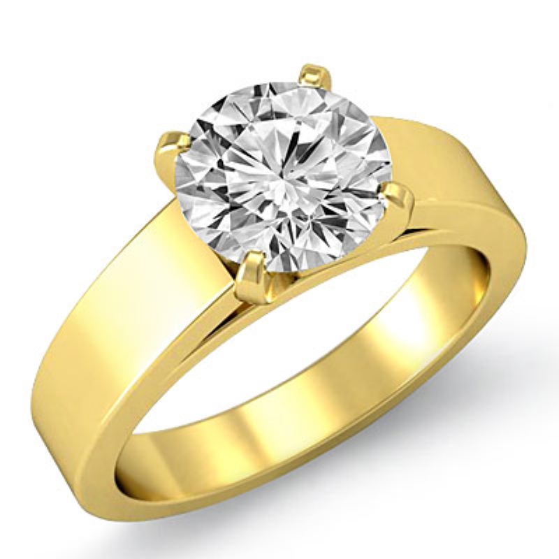 Details about   1.54 ct RD cathedral Red CZ Statement Engagement Wedding Ring 14k Yellow Gold
