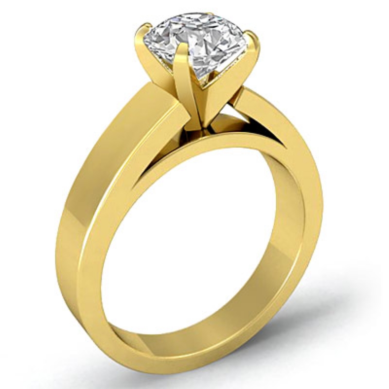 Details about   1.54 ct RD cathedral Red CZ Statement Engagement Wedding Ring 14k Yellow Gold