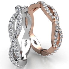 Eternity Wedding Band Women's Ring 14k Rose Gold Round Diamond  (1Ct. tw.)