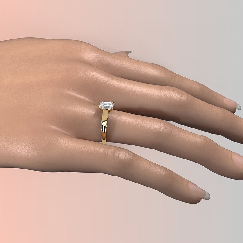  diamond Ring 14k Gold Yellow