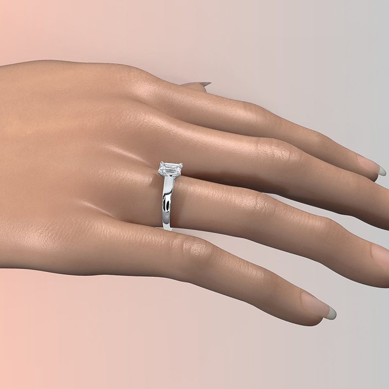  diamond Ring 14k Gold White