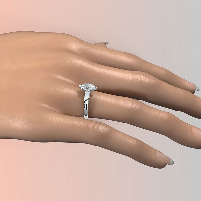  diamond Ring 14k Gold White