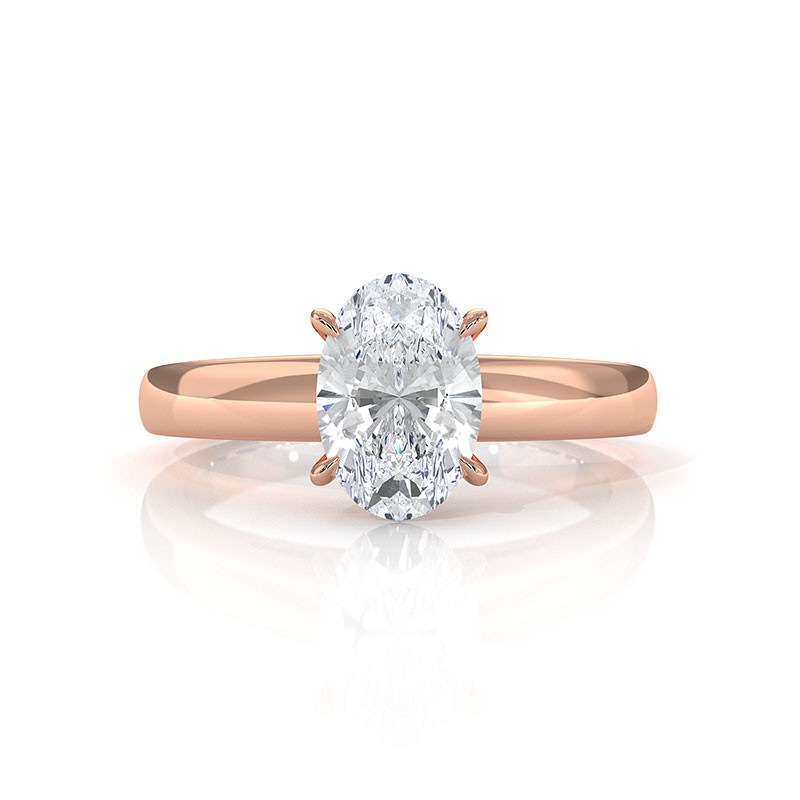  diamond Ring 14k Rose Gold