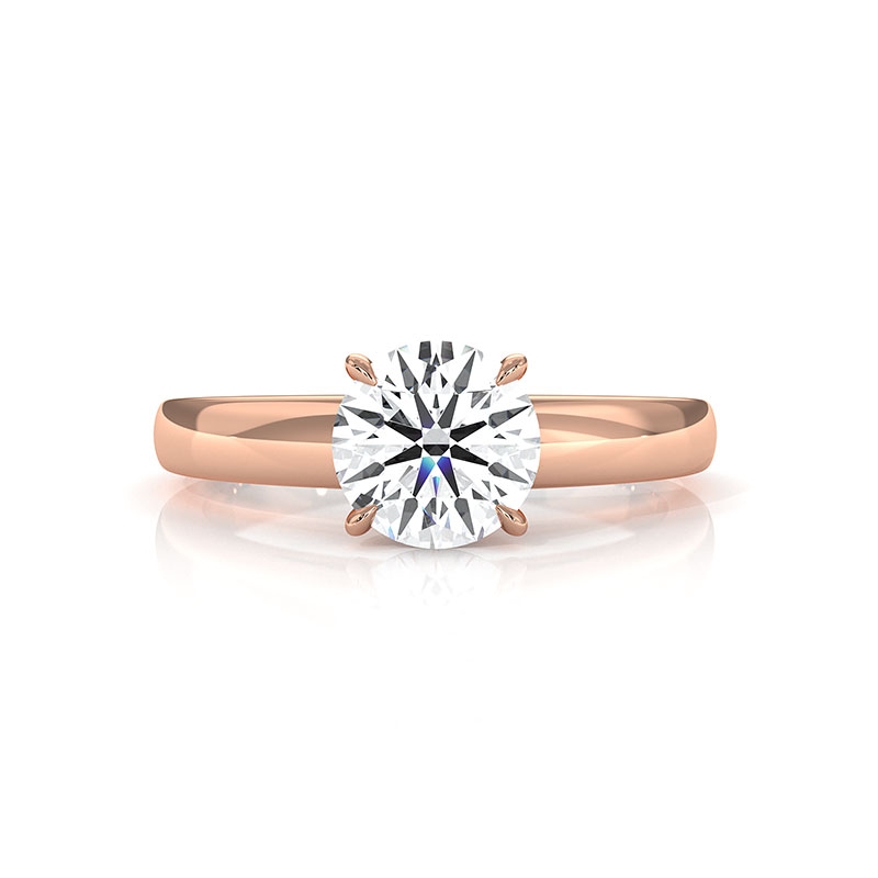  diamond  18k Rose Gold