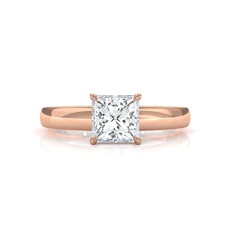  diamond Ring 18k Rose Gold