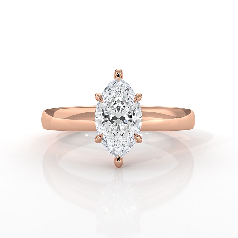  diamond Ring 18k Rose Gold