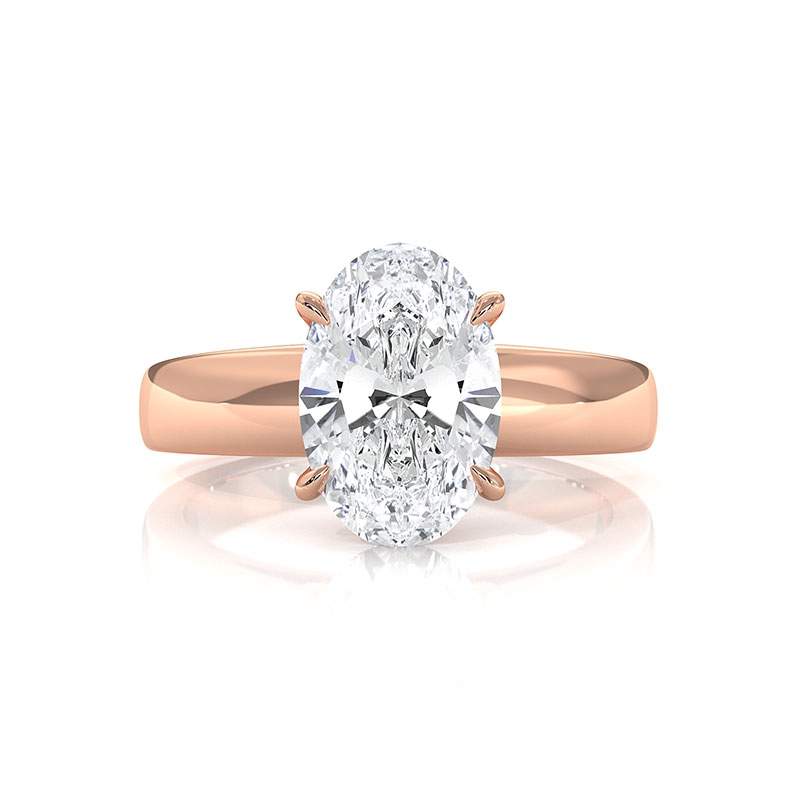  diamond Ring 14k Rose Gold