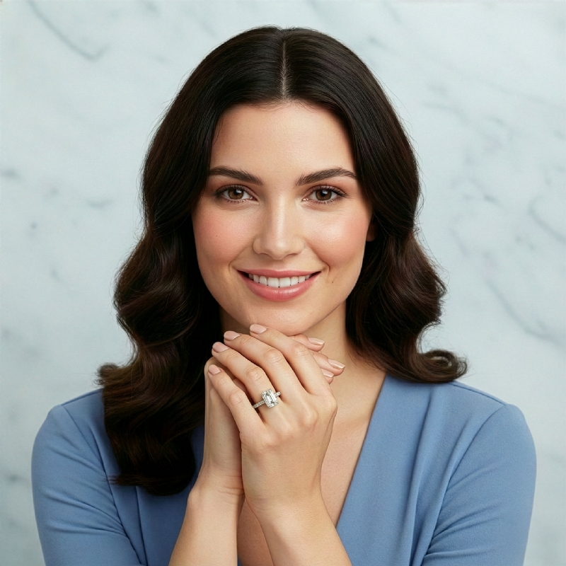  diamond Ring 14k Gold White