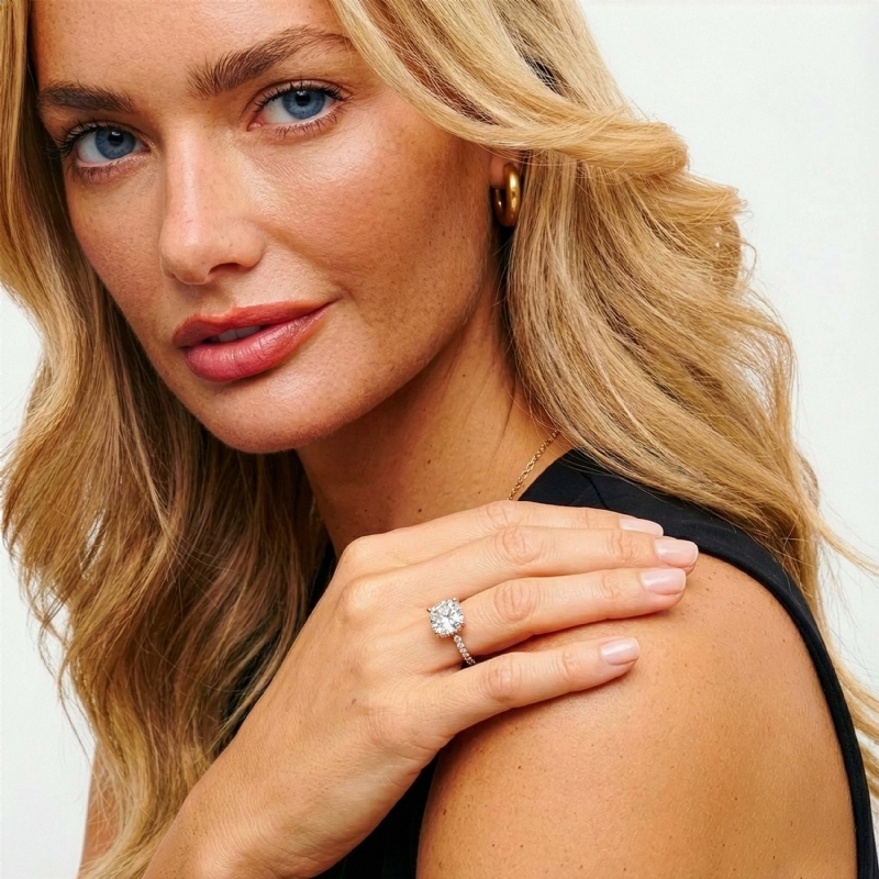  diamond Ring 14k Rose Gold