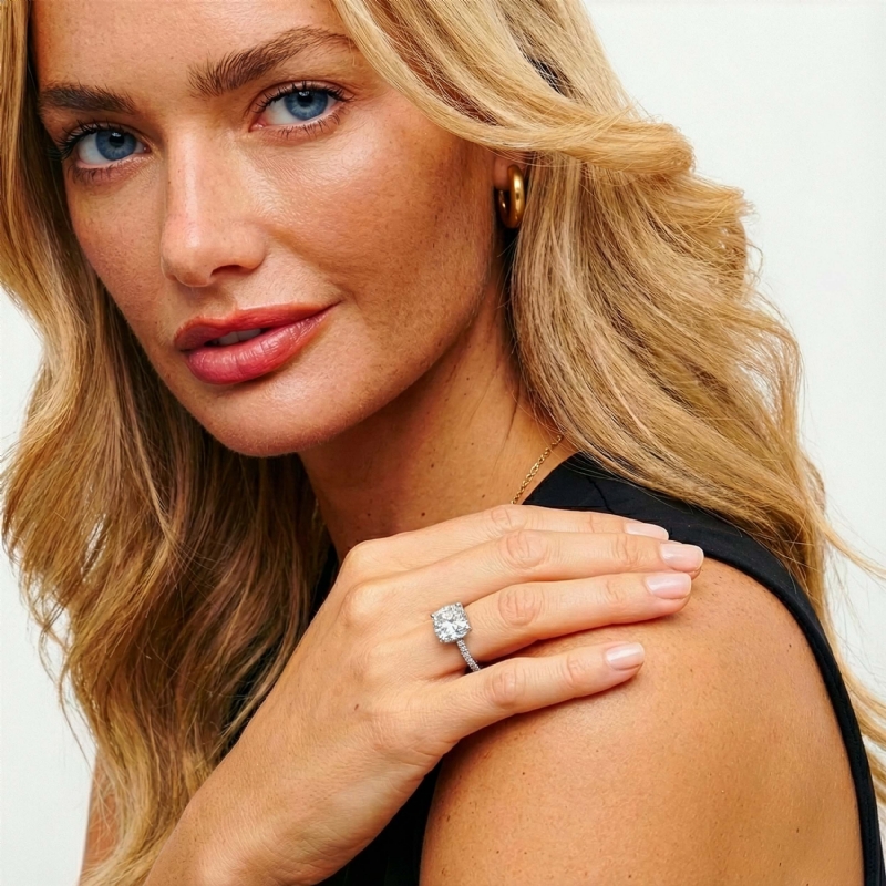  diamond Ring 14k Gold White