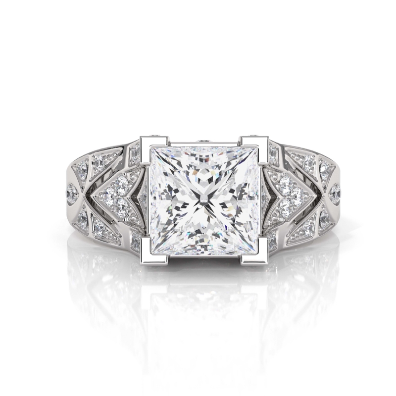  diamond Ring 14k Gold White