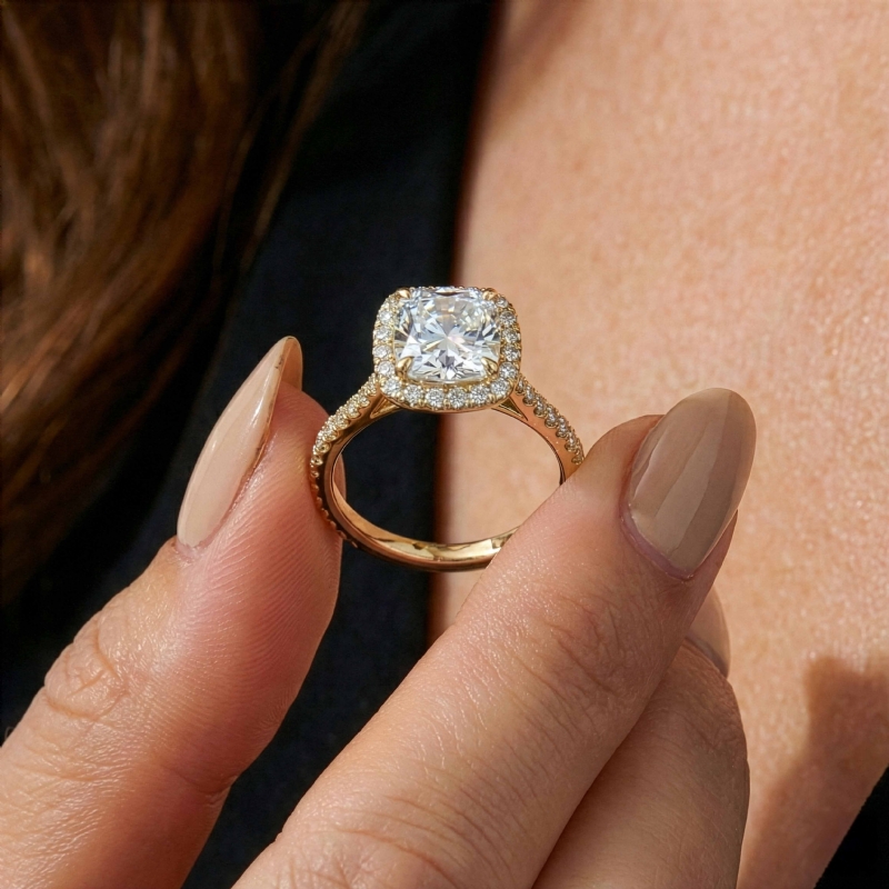  diamond Ring 14k Gold Yellow