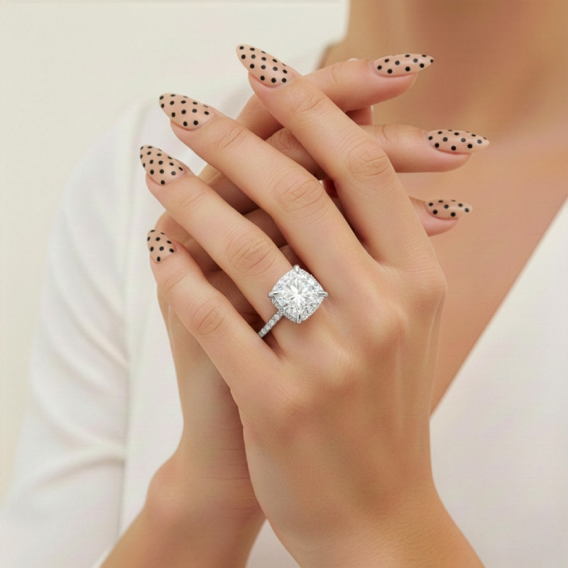  diamond Ring 14k Gold White