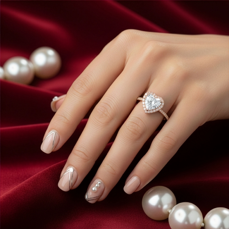  diamond Ring 18k Rose Gold