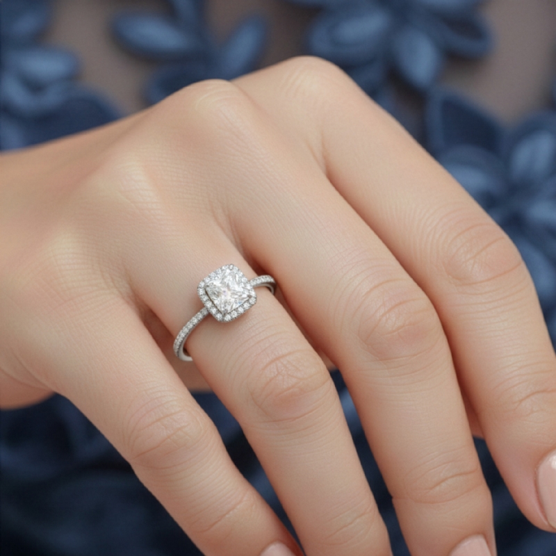  diamond Ring 18k Gold White