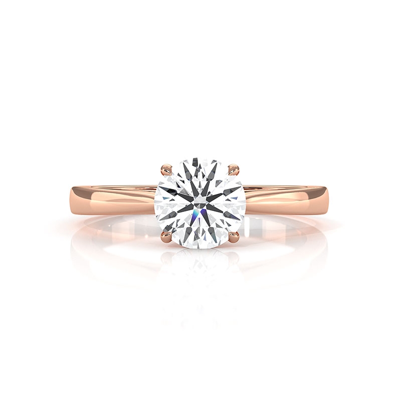  diamond  18k Rose Gold