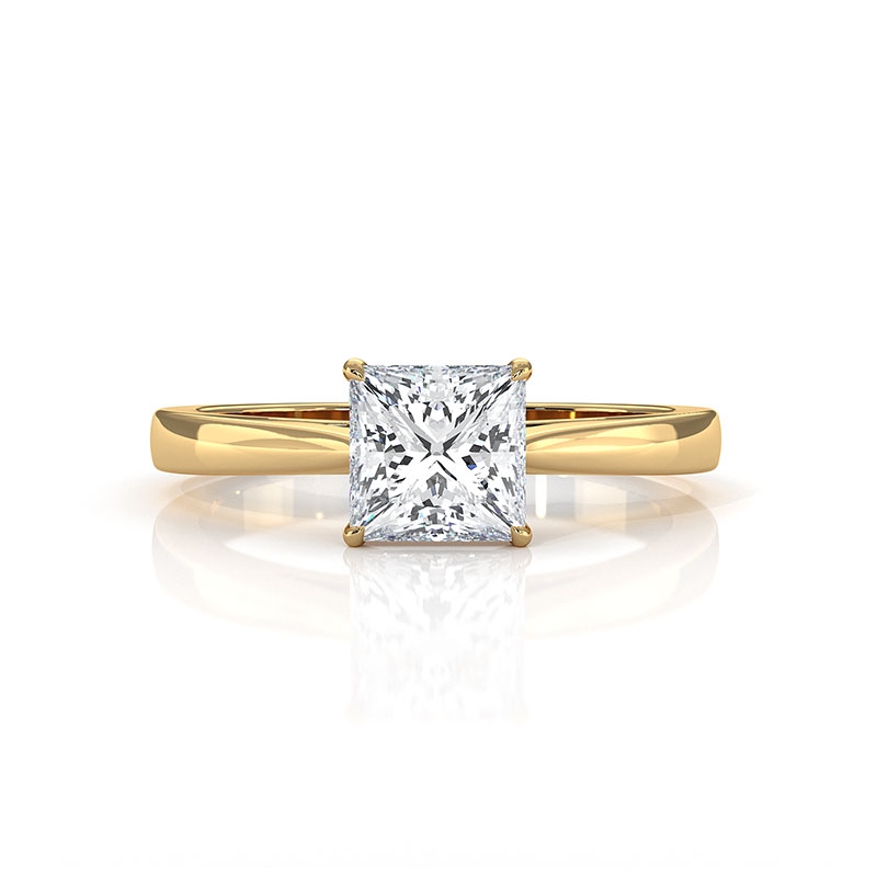  diamond Ring 18k Gold Yellow
