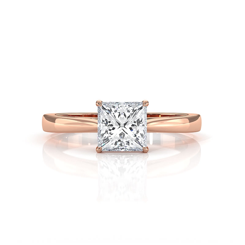  diamond Ring 18k Rose Gold