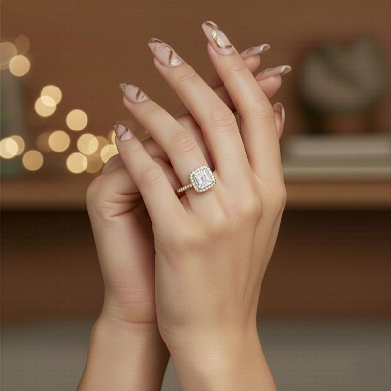  diamond Ring 14k Gold Yellow