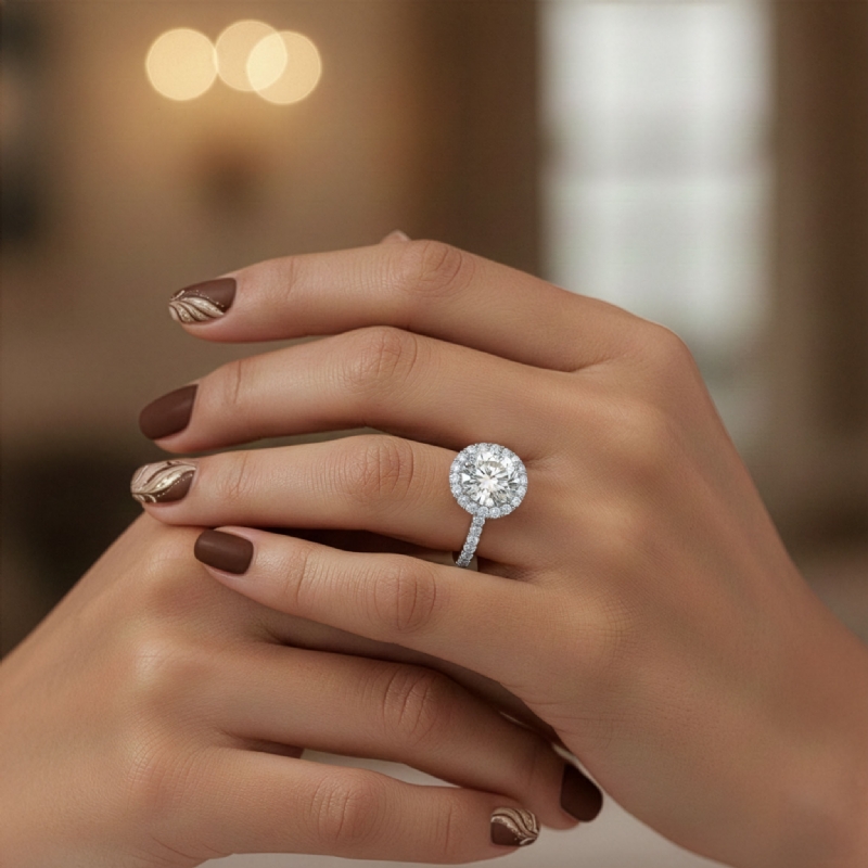  diamond Ring 18k Gold White