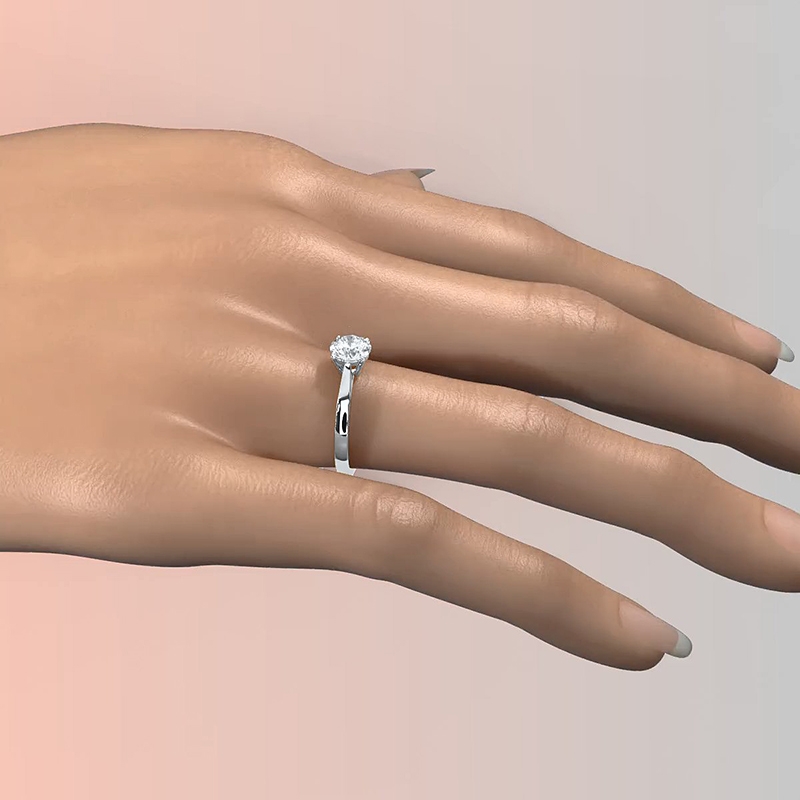  diamond Ring 14k Gold White