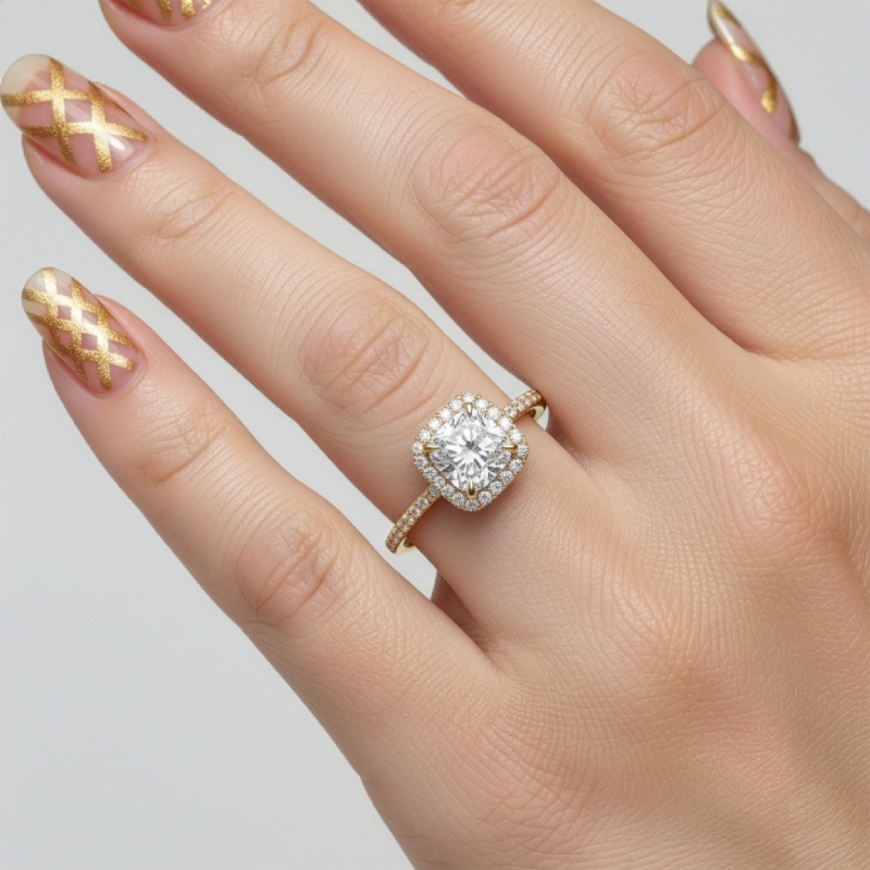  diamond Ring 14k Gold Yellow