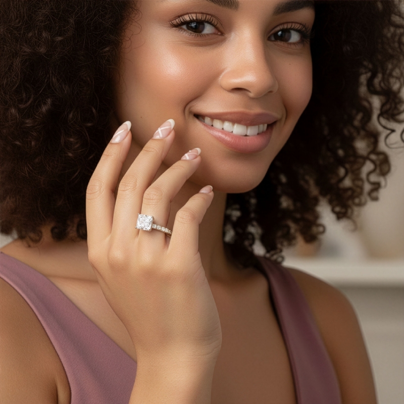  diamond Ring 18k Gold Yellow