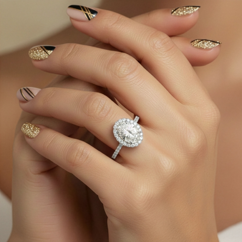  diamond  14k Gold White