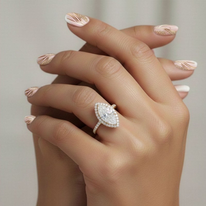  diamond Ring 18k Gold Yellow