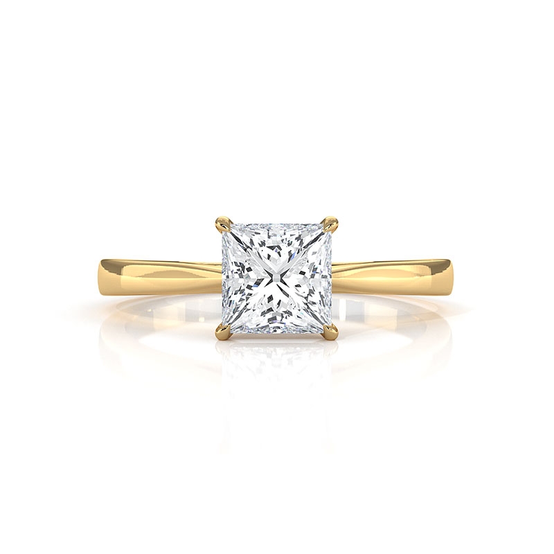  diamond Ring 18k Gold Yellow