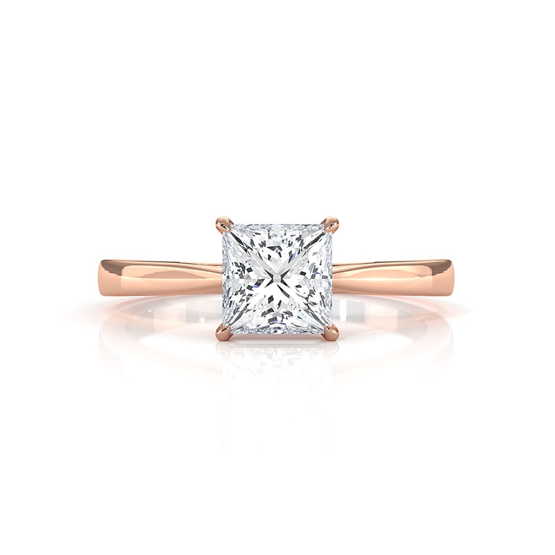  diamond Ring 18k Rose Gold
