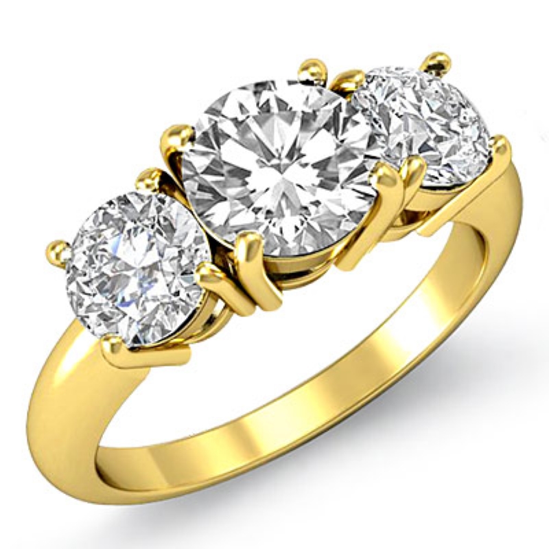  diamond Ring 14k Gold Yellow