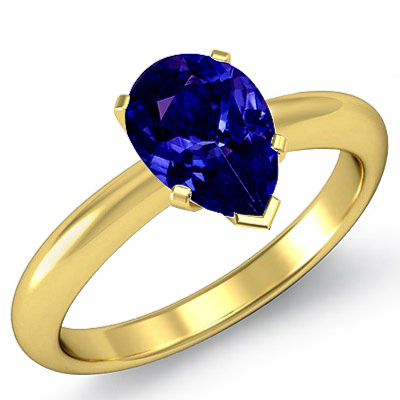  Pear diamond  Ring in 18k Gold Yellow