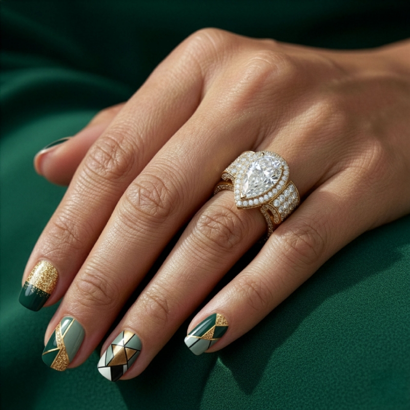  diamond Ring 14k Gold Yellow