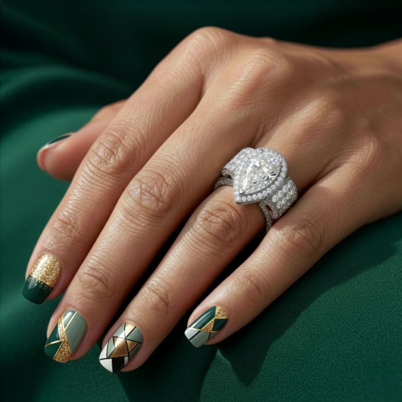  diamond Ring 18k Gold White