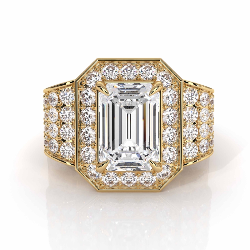  diamond Ring 18k Gold Yellow