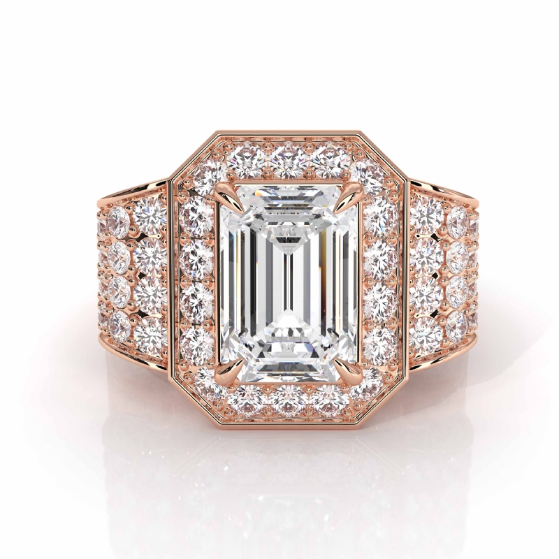  diamond Ring 18k Rose Gold