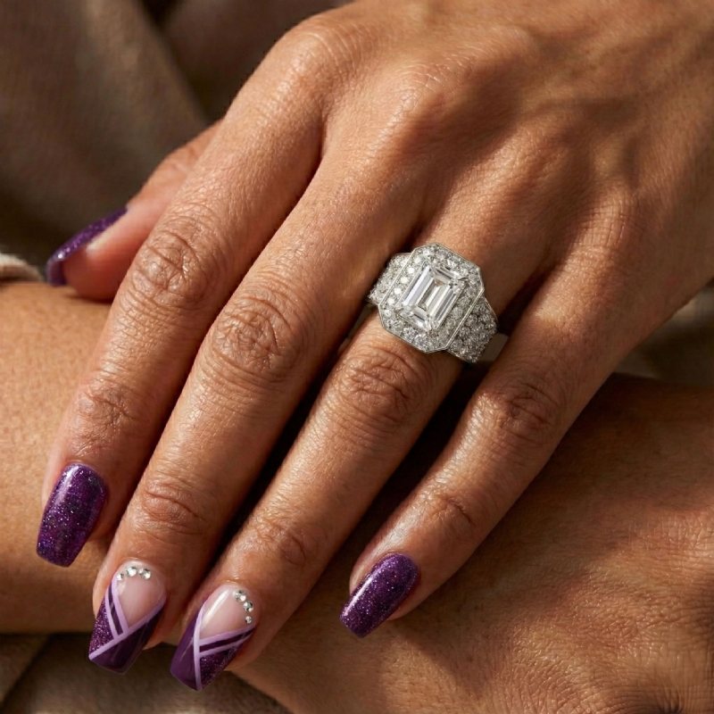  diamond Ring Platinum 950