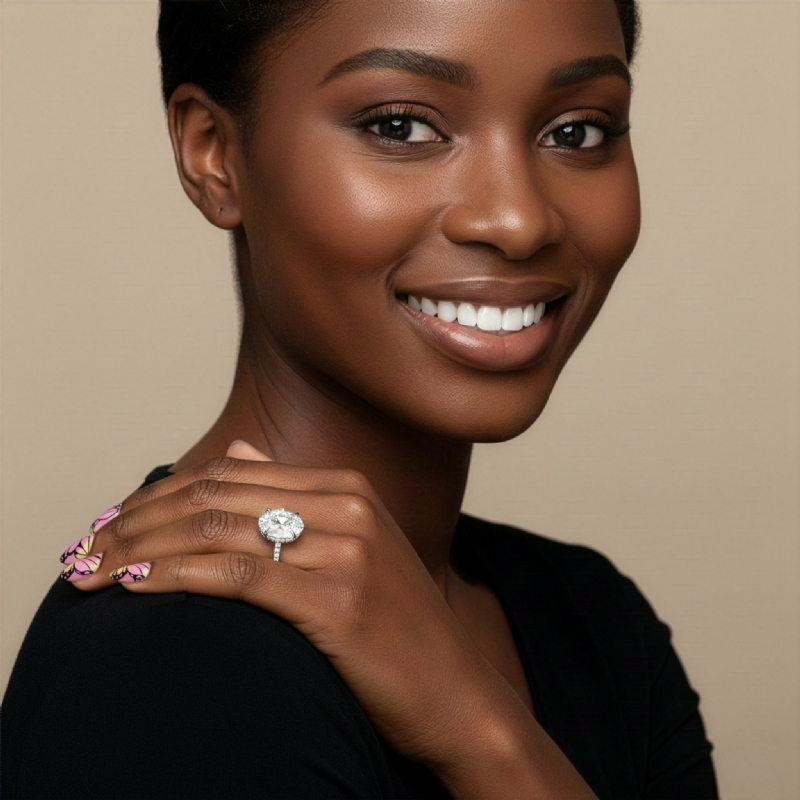  diamond Ring 18k Gold White