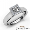 Princess Diamond Engagement Halo Pave Setting Semi Mount Ring Gold W18k 0.2Ct