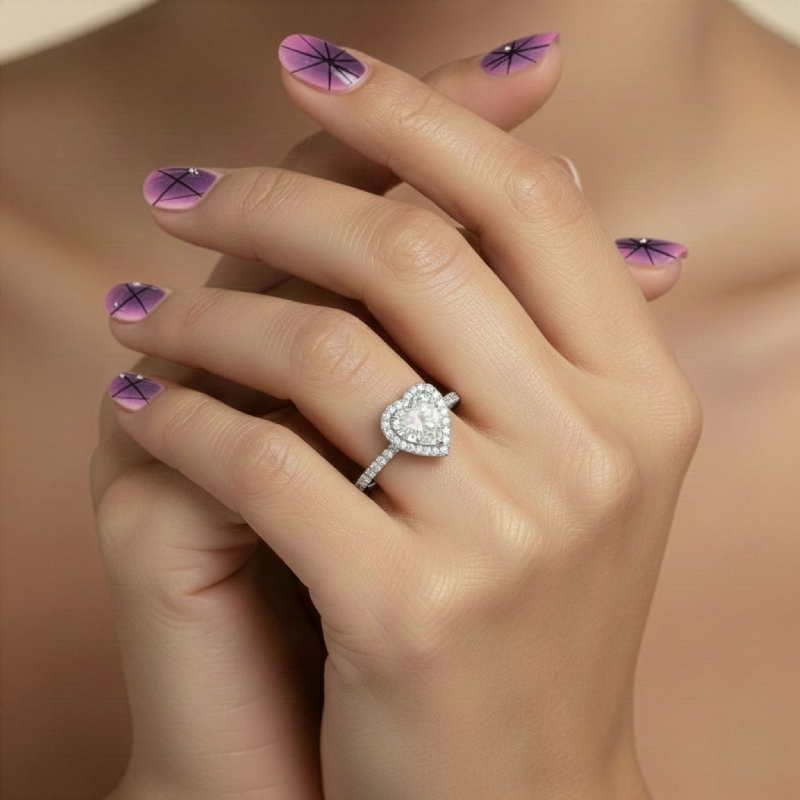  diamond Ring Platinum 950