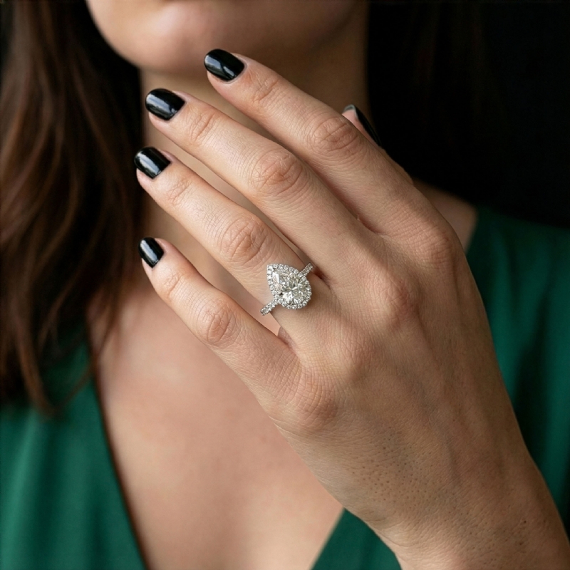  diamond Ring Platinum 950