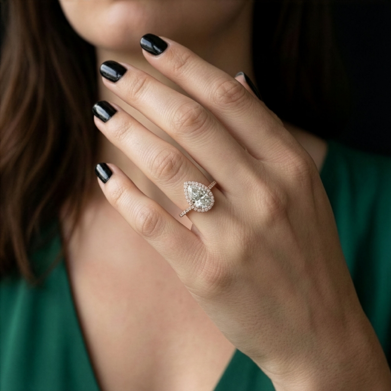  diamond Ring 14k Rose Gold