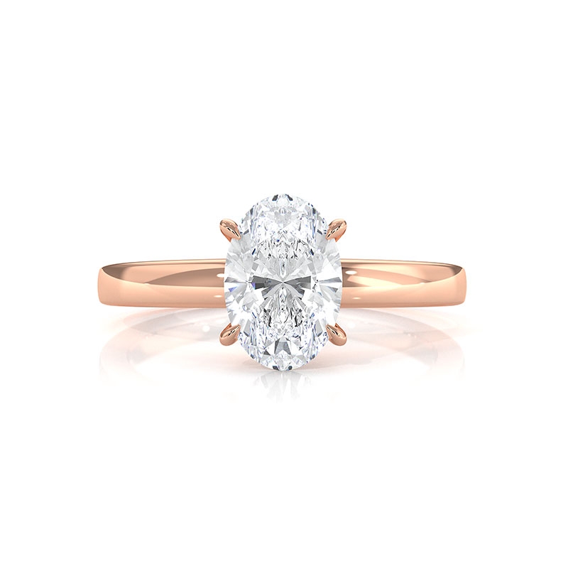  diamond Ring 14k Rose Gold