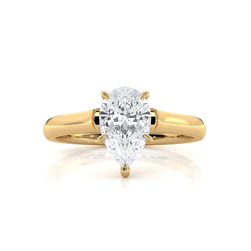  diamond Ring 18k Gold Yellow