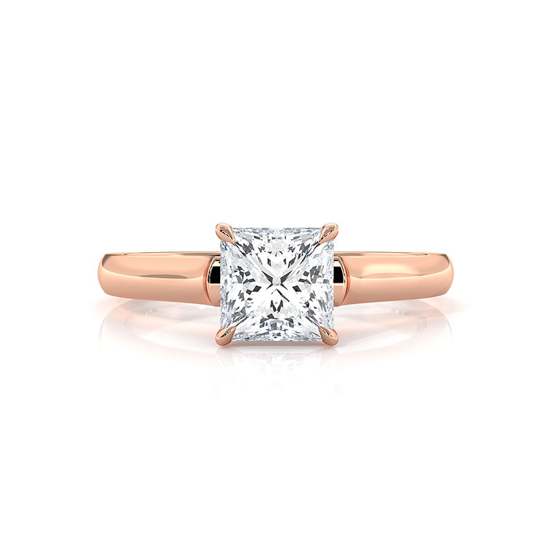  diamond Ring 18k Rose Gold